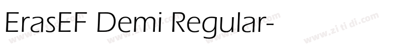 ErasEF Demi Regular字体转换